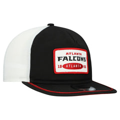 Atlanta Falcons New Era Patch 19TWENTY Adjustable Hat Black/White | NFL