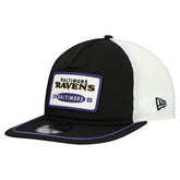 Baltimore Ravens New Era Patch 19TWENTY Adjustable Hat Black/White | NFL