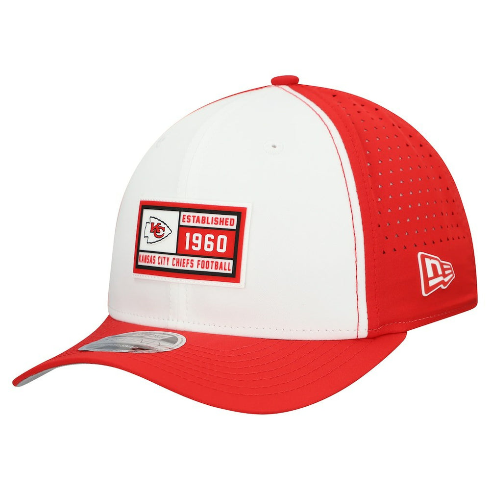 Kansas City Chiefs New Era Established Patch 9SEVENTY Adjustable Hat White/Red | NFL