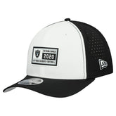 Las Vegas Raiders New Era Established Patch 9SEVENTY Adjustable Hat White/Black | NFL