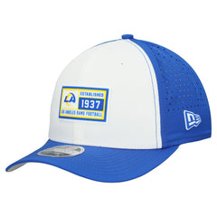 Los Angeles Rams New Era Established Patch 9SEVENTY Adjustable Hat White/Royal | NFL