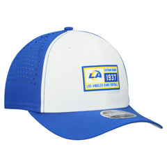 Los Angeles Rams New Era Established Patch 9SEVENTY Adjustable Hat White/Royal | NFL