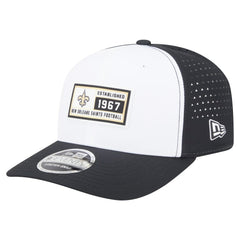 New Orleans Saints New Era Established Patch 9SEVENTY Adjustable Hat White/Black | NFL