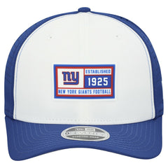 New York Giants New Era Established Patch 9SEVENTY Adjustable Hat White/Royal | NFL