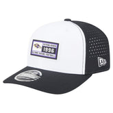 Baltimore Ravens New Era Established Patch 9SEVENTY Adjustable Hat White/Black | NFL