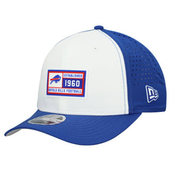 Buffalo Bills New Era Established Patch 9SEVENTY Adjustable Hat White/Royal | NFL