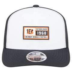 Cincinnati Bengals New Era Established Patch 9SEVENTY Adjustable Hat White/Black | NFL