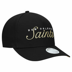 New Orleans Saints New Era Women's Metallic 9FORTY M-Crown A-Frame Adjustable Hat Black | NFL