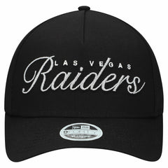 Las Vegas Raiders New Era Women's Metallic 9FORTY M-Crown A-Frame Adjustable Hat Black | NFL