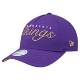Minnesota Vikings New Era Women's Metallic 9FORTY M-Crown A-Frame Adjustable Hat Purple | NFL