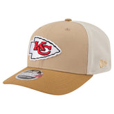 Kansas City Chiefs New Era Two-Tone Trucker 9SEVENTY Adjustable Hat Light Beige | NFL