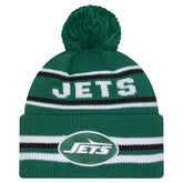 New York Jets New Era Classic Cuffed Knit Hat with Pom Green | NFL