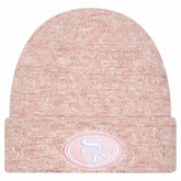 San Francisco 49ers New Era Women's Metallic Cuffed Knit Hat Pink | NFL