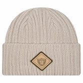 Las Vegas Raiders New Era Logo Applique Cuffed Knit Hat Light Beige | NFL