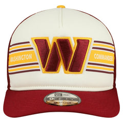 Washington Commanders New Era Banner A-Frame 9FIFTY Snapback Hat Cream/Burgundy | NFL
