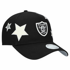 Las Vegas Raiders New Era Women's Stardom A-Frame 9FORTY Adjustable Hat Black | NFL