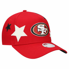 San Francisco 49ers New Era Women's Stardom A-Frame 9FORTY Adjustable Hat Scarlet | NFL