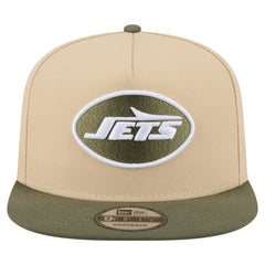 New York Jets New Era Color Pack A-Frame 9FIFTY Snapback Hat Khaki/Olive | NFL