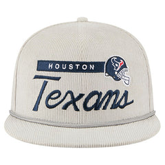 Houston Texans New Era Cord Rope Corduroy 9FIFTY Snapback Hat Gray | NFL