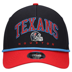 Houston Texans New Era Youth Arch COOLERA 9FORTY A-Frame Adjustable Hat Navy/Red | NFL