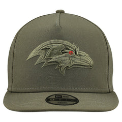 Baltimore Ravens New Era Youth Color Pack A-Frame 9FIFTY Snapback Hat Olive | NFL