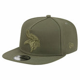 Minnesota Vikings New Era Youth Color Pack A-Frame 9FIFTY Snapback Hat Olive | NFL