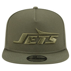New York Jets New Era Youth Color Pack A-Frame 9FIFTY Snapback Hat Olive | NFL