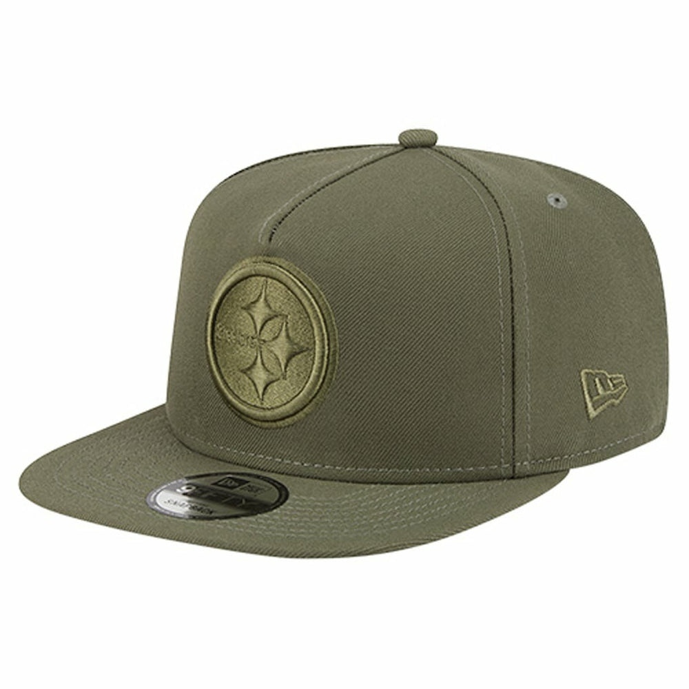 Pittsburgh Steelers New Era Youth Color Pack A-Frame 9FIFTY Snapback Hat Olive | NFL