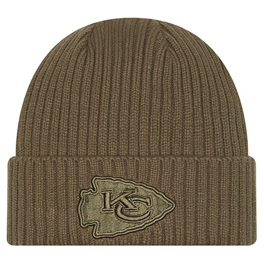 Kansas City Chiefs New Era Youth Color Pack Cuffed Knit Hat Olive | NFL
