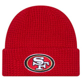 San Francisco 49ers New Era Youth Waffle Cuffed Knit Hat Scarlet | NFL