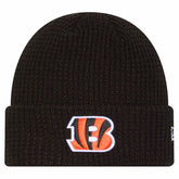 Cincinnati Bengals New Era Youth Waffle Cuffed Knit Hat Black | NFL