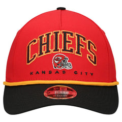 Kansas City Chiefs New Era Preschool Arch COOLERA 9FORTY A-Frame M-Crown Adjustable Hat Red/Black | NFL