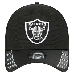 Las Vegas Raiders New Era Visor Hit 39THIRTY Flex Hat Black | NFL