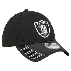 Las Vegas Raiders New Era Visor Hit 39THIRTY Flex Hat Black | NFL