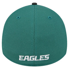 Philadelphia Eagles New Era Visor Hit 39THIRTY Flex Hat Midnight Green | NFL