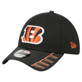 Cincinnati Bengals New Era Visor Hit 39THIRTY Flex Hat Black | NFL