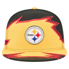 Pittsburgh Steelers New Era Break 59FIFTY Fitted Hat Black/Gold | NFL