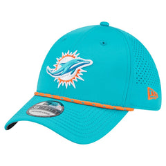 Miami Dolphins New Era Perforated 39THIRTY Flex Hat Aqua | NFL