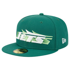 New York Jets New Era Tri-Hit 59FIFTY Fitted Hat Green | NFL