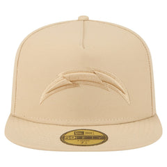Los Angeles Chargers New Era Color Pack A-Frame 59FIFTY Fitted Hat Beige | NFL
