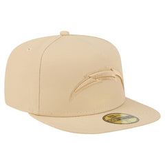 Los Angeles Chargers New Era Color Pack A-Frame 59FIFTY Fitted Hat Beige | NFL