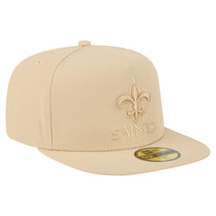 New Orleans Saints New Era Color Pack A-Frame 59FIFTY Fitted Hat Light Beige | NFL