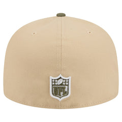 Miami Dolphins New Era Color Pack A-Frame 59FIFTY Fitted Hat Beige/Olive | NFL