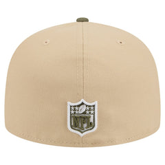 Minnesota Vikings New Era Color Pack A-Frame 59FIFTY Fitted Hat Light Beige/Olive | NFL