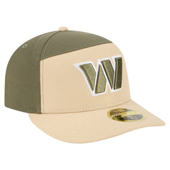 Washington Commanders New Era Two-Tone Color Pack Split Panel 59FIFTY Fitted Hat Light Beige/Olive | NFL