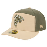 Atlanta Falcons New Era Color Pack Split Panel 59FIFTY Fitted Hat Light Beige/Olive | NFL