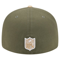 Atlanta Falcons New Era Color Pack Split Panel 59FIFTY Fitted Hat Light Beige/Olive | NFL