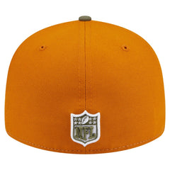 Miami Dolphins New Era Two-Tone Color Pack Split Panel 59FIFTY Fitted Hat Olive/Brown | NFL