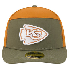 Kansas City Chiefs New Era Two-Tone Color Pack Split Panel 59FIFTY Fitted Hat Olive/Brown | NFL