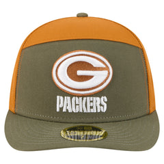Green Bay Packers New Era Two-Tone Color Pack Split Panel 59FIFTY Fitted Hat Olive/Brown | NFL